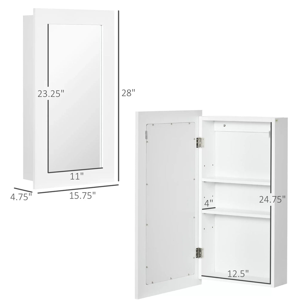 Cabinet, White kleankin Bathroom Mirror Wall Mounted Cabinet, Medicine