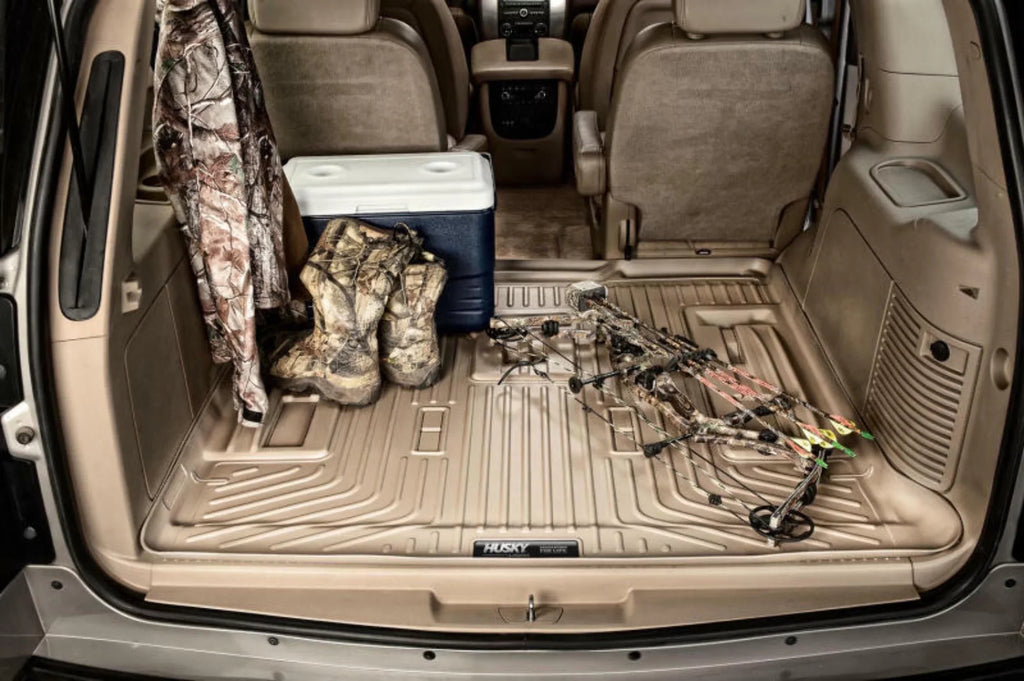 with 3rd Black back row Seats Cargo to row 12-19 of Seats with over Compatible Toyota Compatible 2nd Weatherbeater Husky by Series Liner RealTruck Highlander; foldered