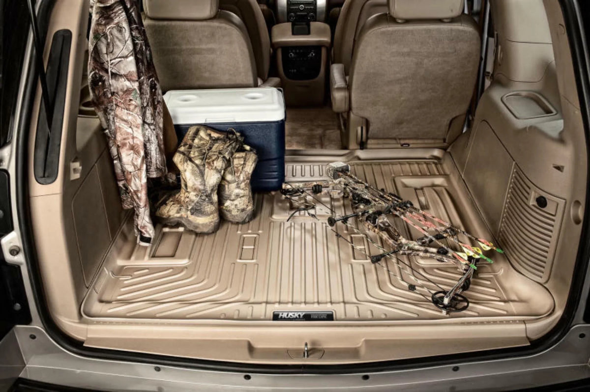 with 3rd Black back row Seats Cargo to row 12-19 of Seats with over Compatible Toyota Compatible 2nd Weatherbeater Husky by Series Liner RealTruck Highlander; foldered