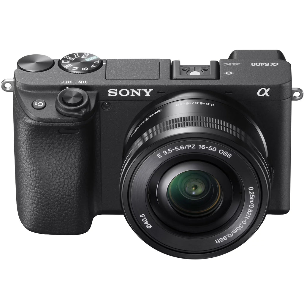 Editing Bundle Camera ILCE-6400L/B Lens Power 4K 0.43x & Case Deco f/3.5-5.6 16-50mm Gear 2.2X OSS a6400 Battery (Black) Sony Extra Set Telephoto with Lens + Kit Angle Wide Mirrorless and Filter