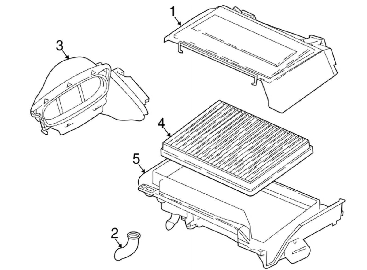 Air BMW New (1997-2003) Genuine 64318379620 Right Micro-filter Channe OE