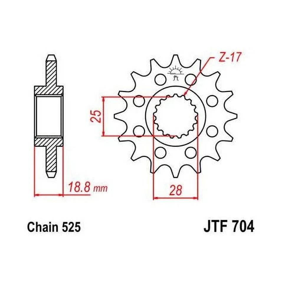 GS for Sprocket BMW Front JT 2008-2013 Rear & Street Kit F800
