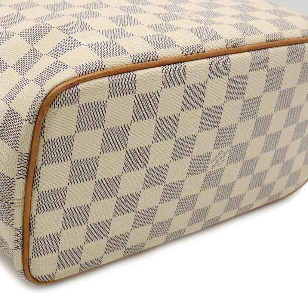 Authenticated Saleya PM Tote Handbag Bag VUITTON N51186 Vuitton Azur Louis LOUIS Shoulder Damier Used