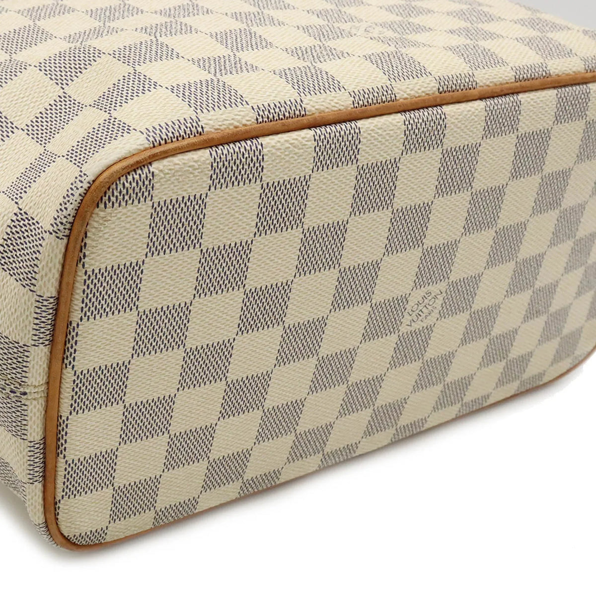 Authenticated Saleya PM Tote Handbag Bag VUITTON N51186 Vuitton Azur Louis LOUIS Shoulder Damier Used