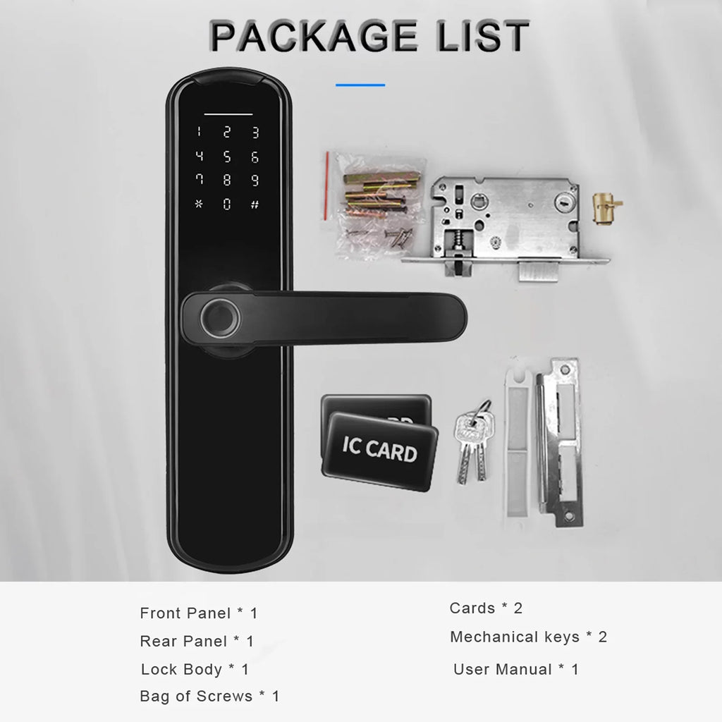 Door Mechanical Keypad & Secure for Key Lock Smart WAFU Fingerprint Touchscreen Office