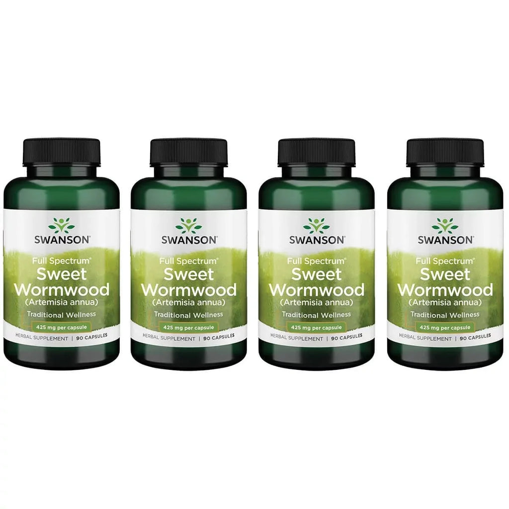 4 Spectrum 425 (Artemisia annua) Wormwood mg 90 Caps Swanson Full Sweet Pack