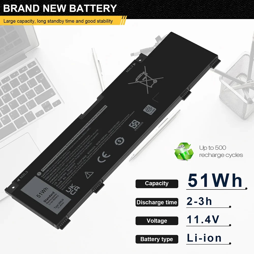 11.4V 4255MAH FOR G5 G3 415CG 51WH DELL 5505 BATTERY 5500 G5 SE LI-ION 3590