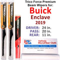 2019 Performance Wipers Wiper w/Rear Buick (Set 3) of Beam Enclave
