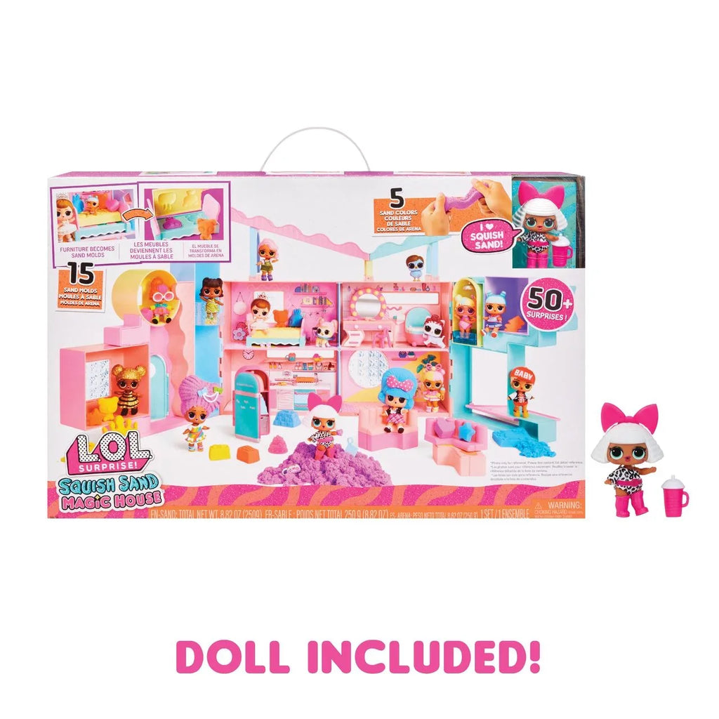 Surprise Magic Ages Sand House LOL Squish 4+ Tot, with Playset