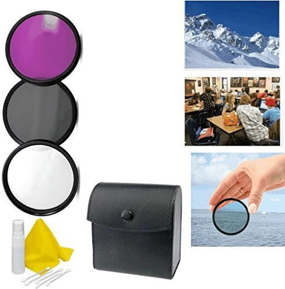 62mm Kit 3pc A6000 Sony Coated + Appropriate Multiple Filter Cleaning Alpha Kit 3-Piece