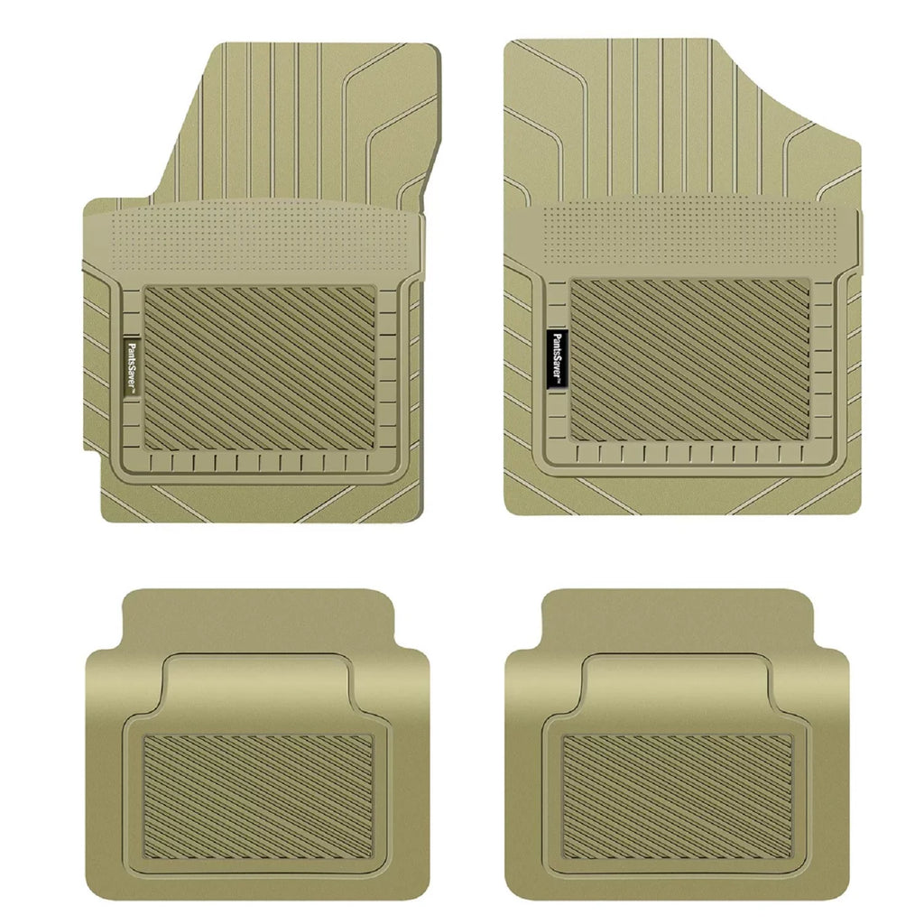(Beige) Mats Fit 2017-2022 All -4 for PantsSaver Piece Protection G90 Weather Genesis Custom Set Floor