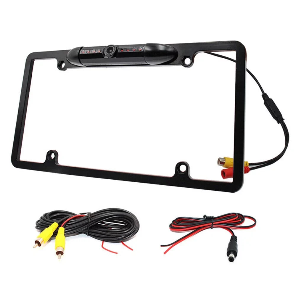 with Night - Camera Rear View License Frame Plate Backup Car Vision