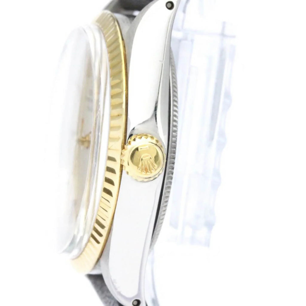 Mens Vintage Oyster Perpetual BF560275 18K Airking ROLEX Yellow Steel Used Gold Authenticated Watch