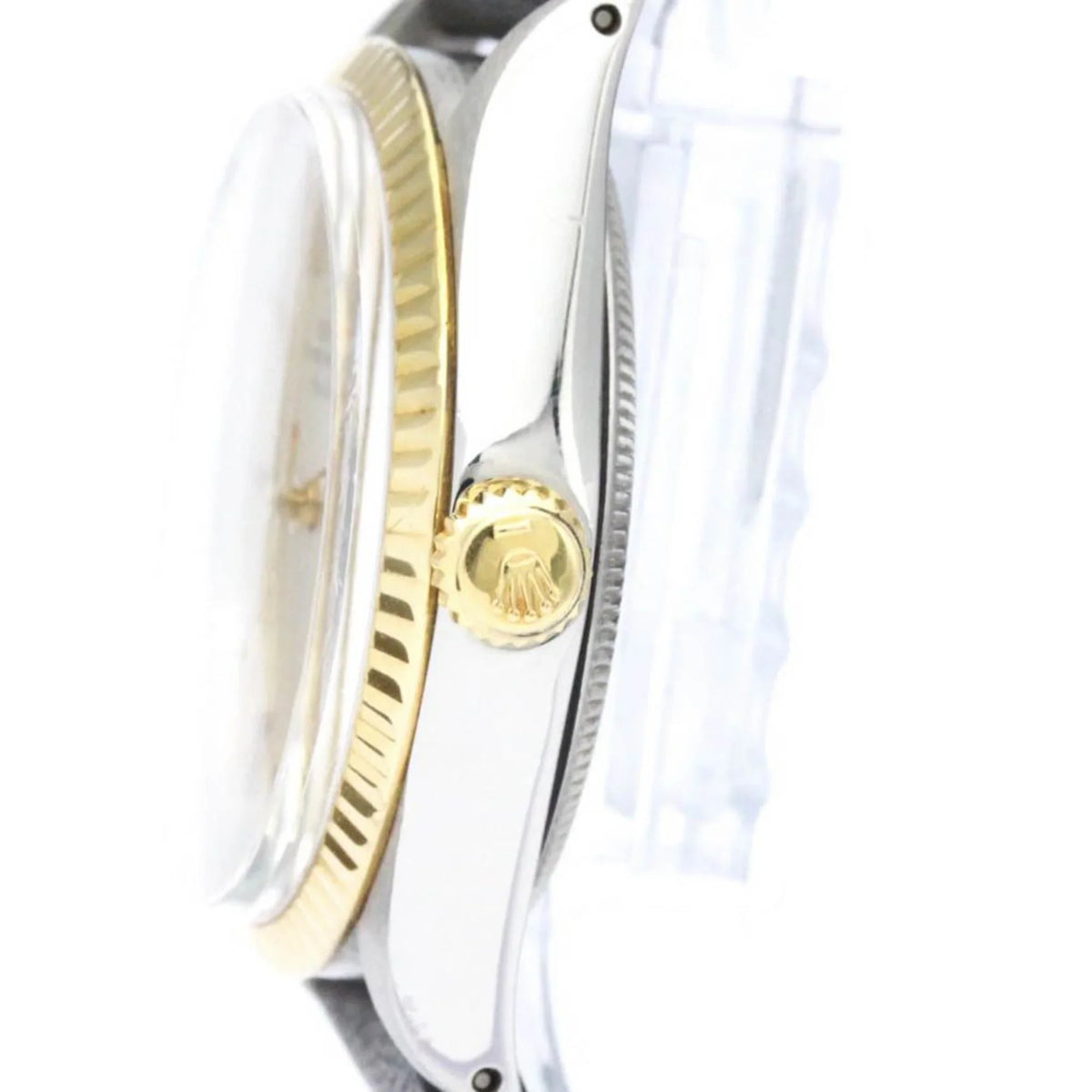Mens Vintage Oyster Perpetual BF560275 18K Airking ROLEX Yellow Steel Used Gold Authenticated Watch