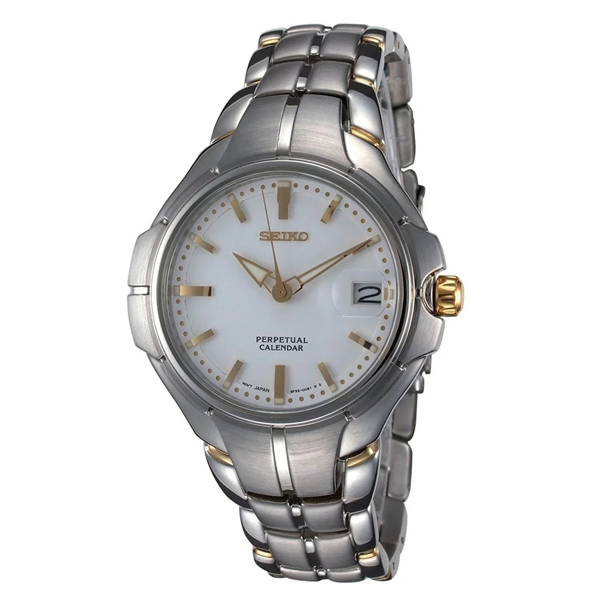 Seiko Mens Perpetual SLL055 Two-Tone Watch