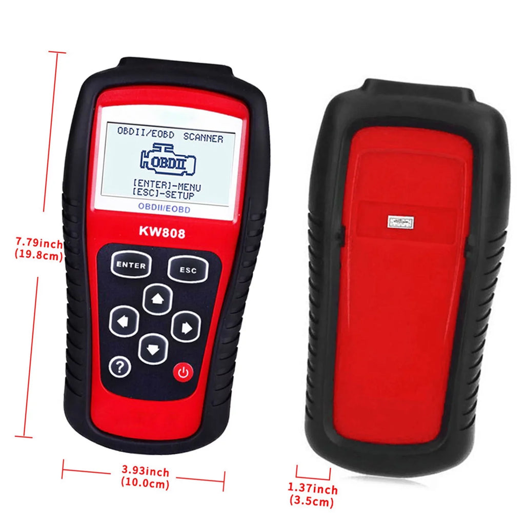 Decoder for Diagnostic Car and / Detection Scanner Scanner Effective OBDII EOBD Code Cars Troubleshooting Reader KONNWEI KW808 Auto