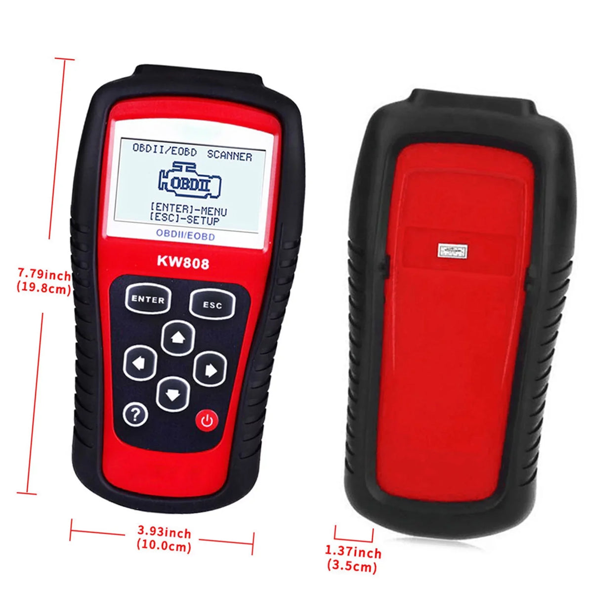 and OBDII Reader KW808 Decoder / EOBD Auto Detection OWSOO Scanner Cars Code