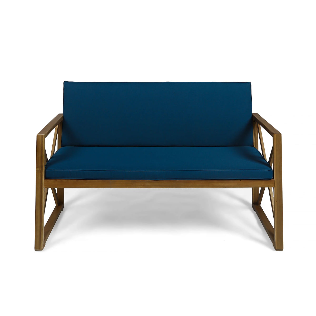 Dark GDF Wood 4 Acacia and Chat Set Cushions, Teal Studio Outdoor with Brown Seater Arcadia