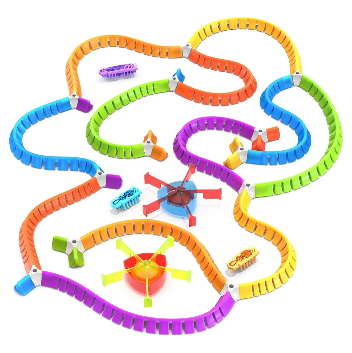 Your Mold and 40 HEXBUG for - Multicolor Nano Playset Kids own Pieces Batteries Over Flash - Playground - Included - Colorful Nano Sensory Land
