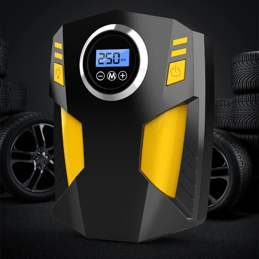 LED Air with Compressor Suzicca Auto Light 12V Tire for Portable Digital Pump Car Inflator