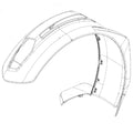 Can-Am Left Hand Front Ryker Fender, OEM 705010755 new