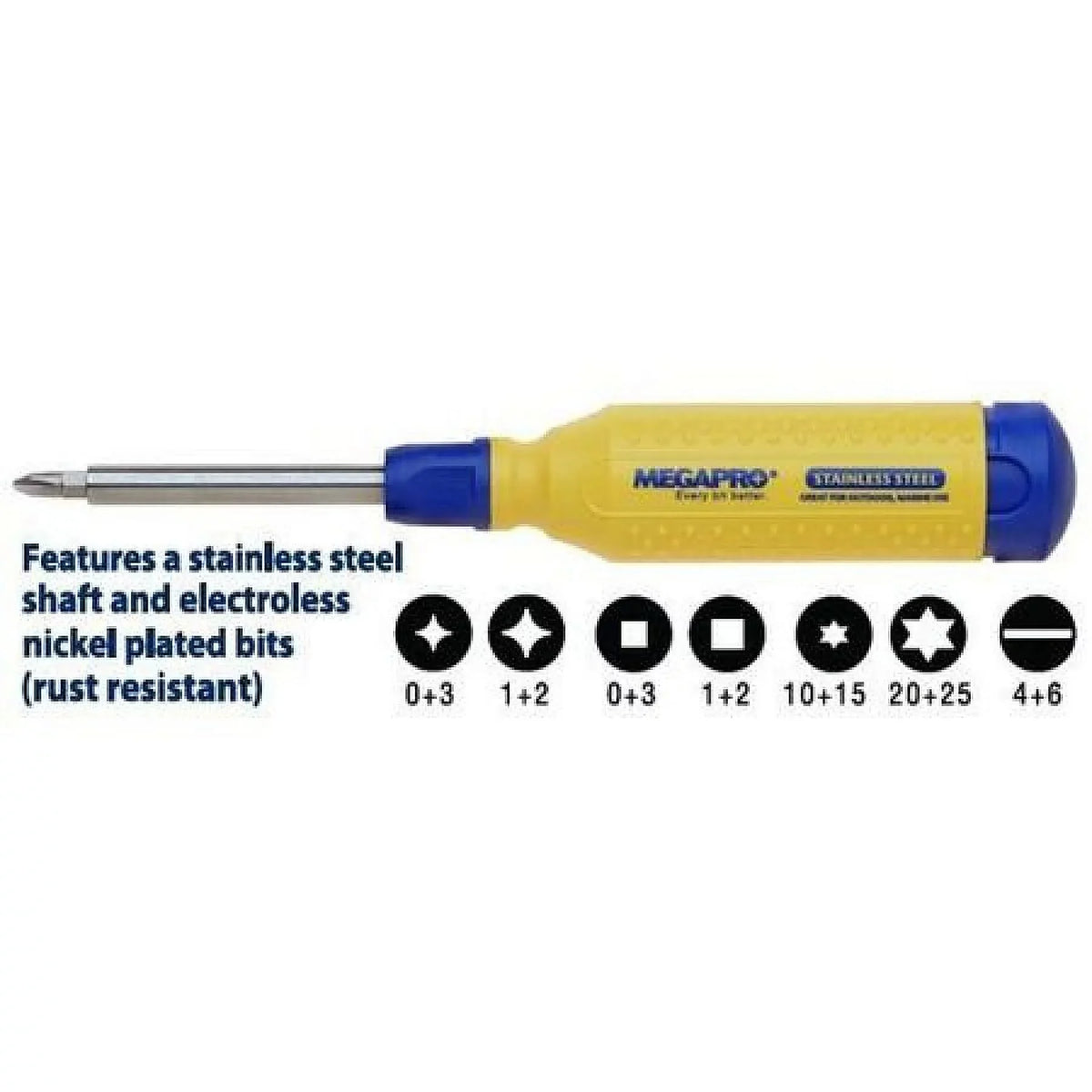 151SS-B NumBits 6 Screwdriver, Megapro Multi-Bit