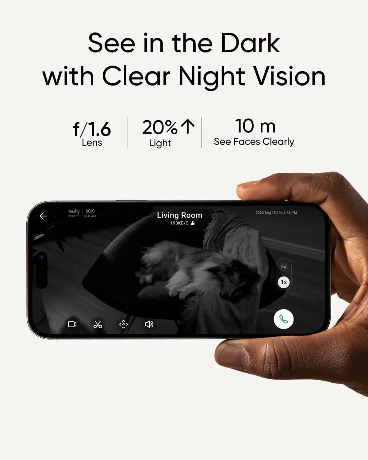 Zoom Human/Pet Dual Security 3, Camera with UHD Security Wi-Fi eufy 8× and Dual-Band Cameras, 360° PTZ, Cam Indoor 6 HomeBase AI, 4K with Resolution S350