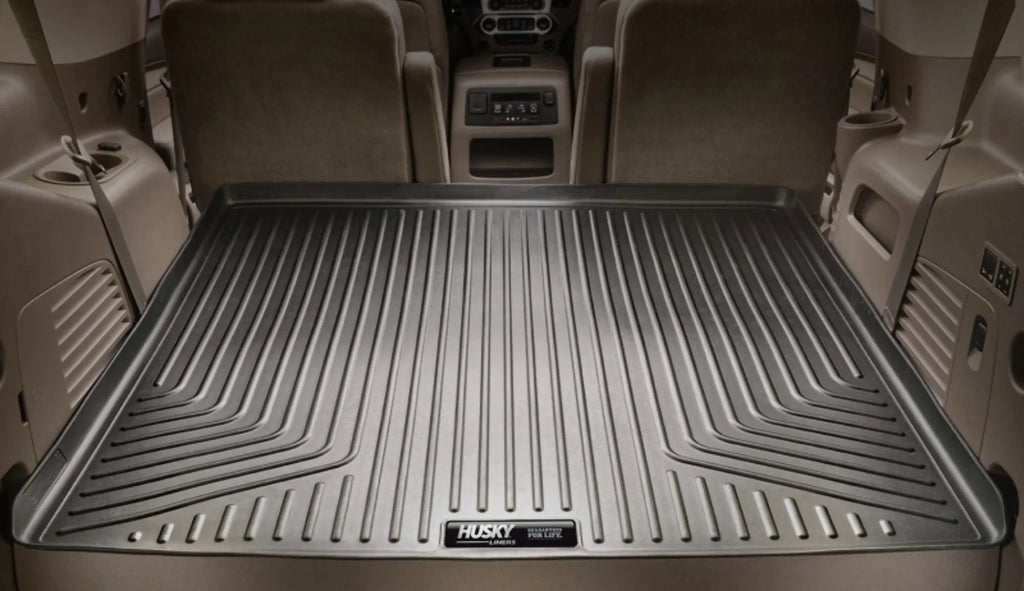 with 3rd Black back row Seats Cargo to row 12-19 of Seats with over Compatible Toyota Compatible 2nd Weatherbeater Husky by Series Liner RealTruck Highlander; foldered