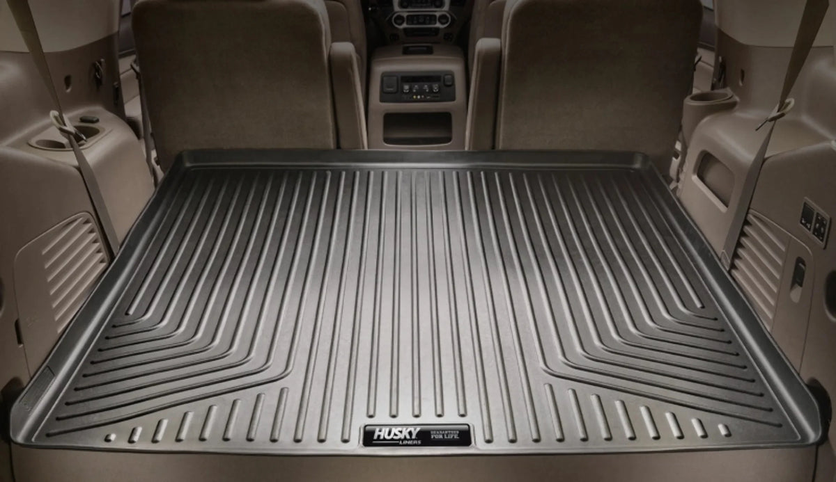 with 3rd Black back row Seats Cargo to row 12-19 of Seats with over Compatible Toyota Compatible 2nd Weatherbeater Husky by Series Liner RealTruck Highlander; foldered