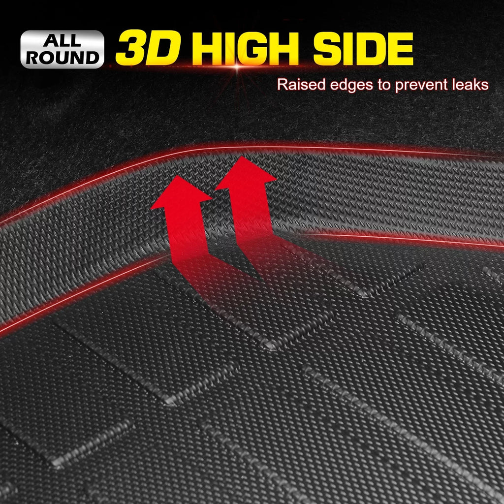 Carpets Molded Pad Compatible Mat Motorsports With Car All Protector Black Rear 3D Tray Honda Elastomer TPE Boot Liner HR-V, Weather Plastic Thermo 2023-2024 Cover Trunk Ikon Protection