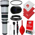 A580, for A77, + (with A99, A58, A37, A900, 2x- A35, A68, A560, f/8 Digital Sony A390 Alpha Telephoto Opteka A99 A55, Lens Manual A550, II, Cameras A65, A33, 1300-2600mm) A700, UV 650-1300mm SLR A57,