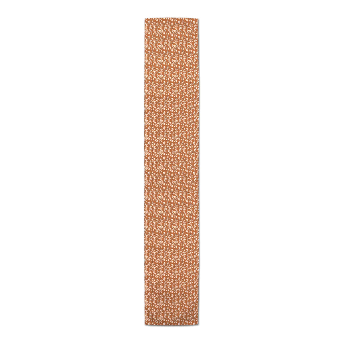 Table Orange Poly Pattern Twill Delicate Runner Vines 16x72 Products Creative