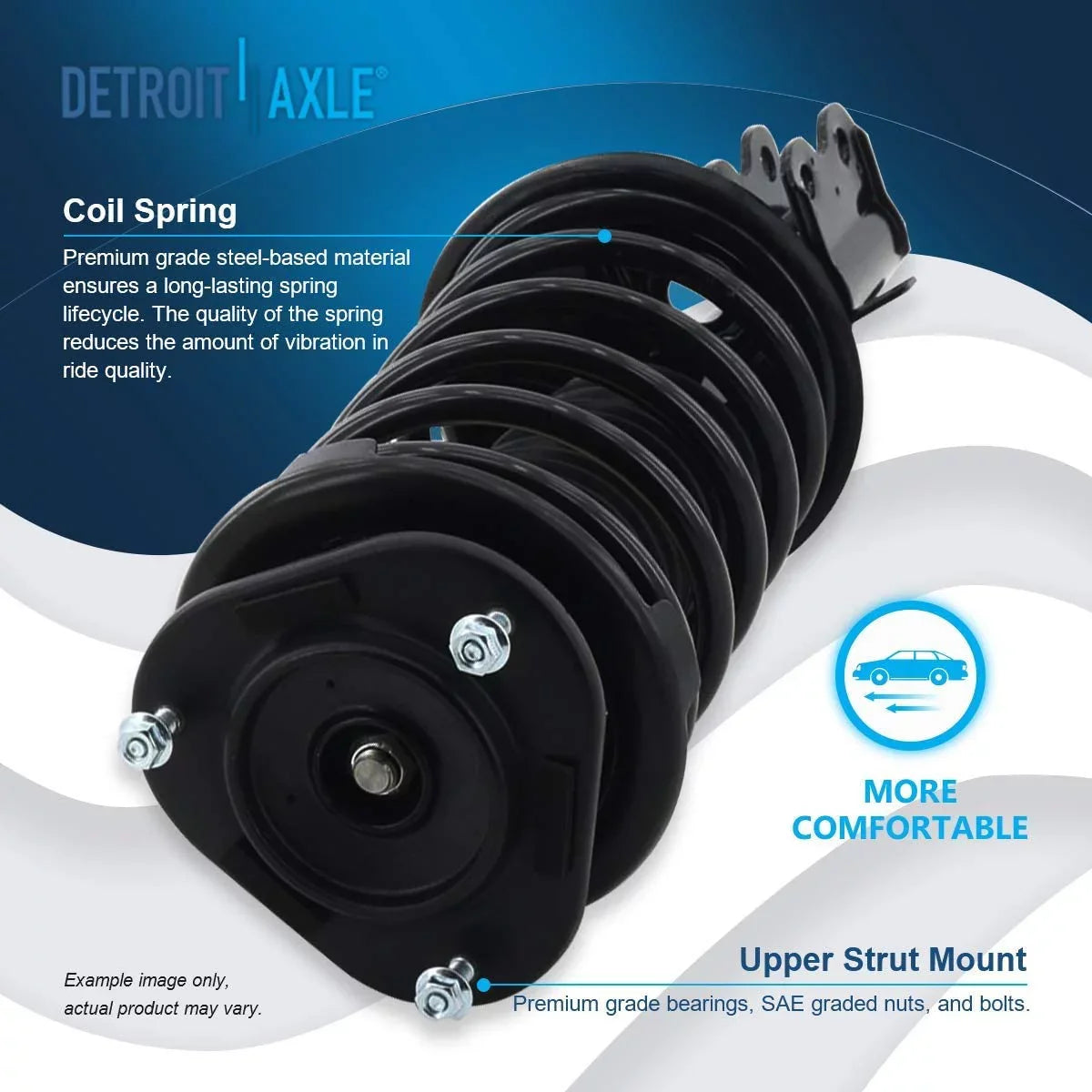 Detroit 1996 Prizm for Ready - Axle Toyota 2 Chevy Struts Assembly w/Coil Corolla Struts Replacement 1995 1998-2002 2001 1994 1993-02 Front 1999 Complete 2000 Struts Spring 1998 1997