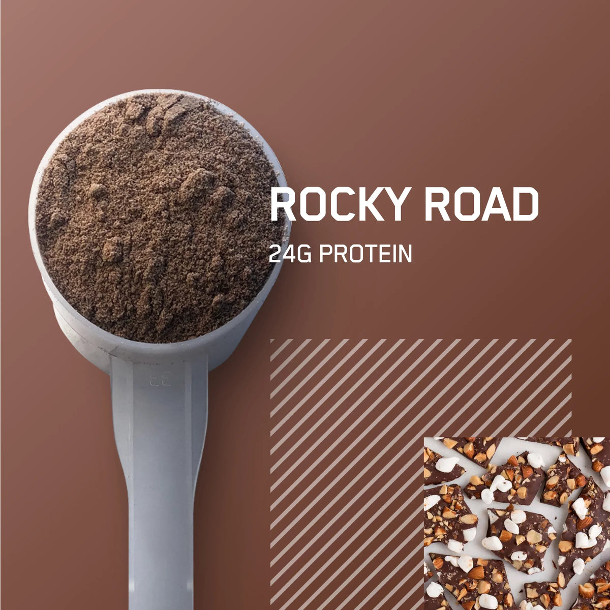 Standard 28 100% Gold Rocky Powder, Whey 2 Protein Servings Nutrition, lb, Optimum Road,