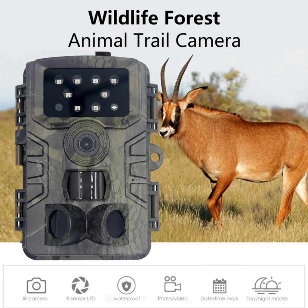 16MP .0" with Camera LCD Wide Night IR Lens Game LEDs degree 120 Water Angle Camera Mini Scouting Wildlife and Cam 1080P