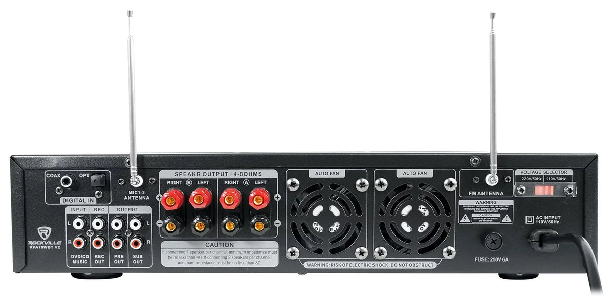 Ceiling JBL Receiver+2) 4) For 6.5" Restaurant/Bar/Cafe Mics Speakers+Bluetooth