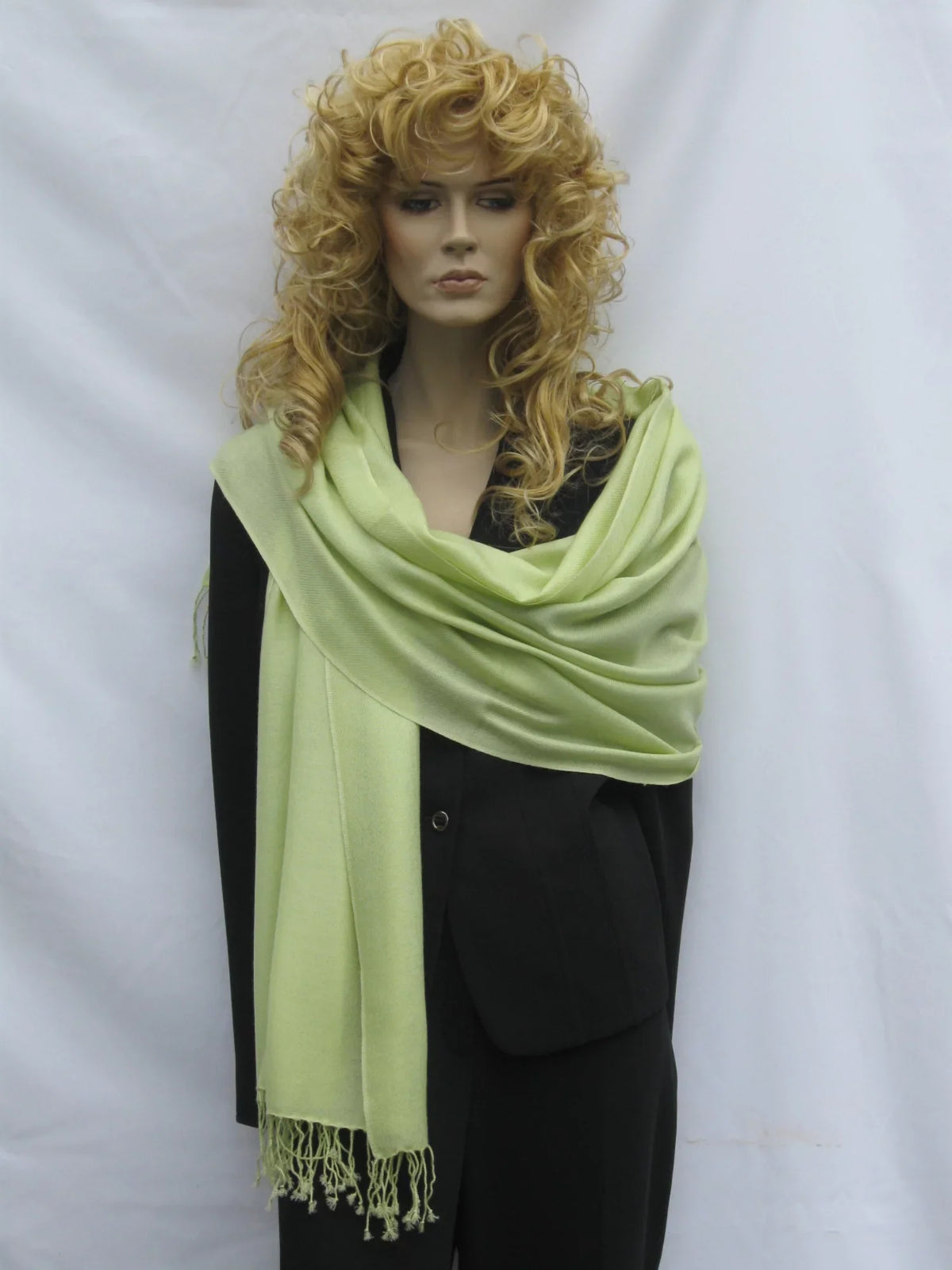 (Honey Green Shawl/Cashmere Scarf/Wool/Silk Dew Shawl) Shawl/Shawls/Scarf/Scarves/Wrap/Stole/Muffler/Cape/Ruana/Blanket/Throw/Pashmina Regular