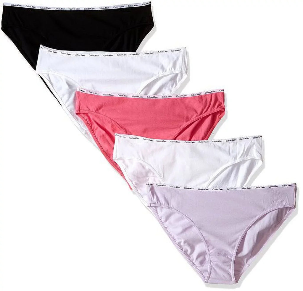 Klein Pink Pack, Cotton Purple, Women's Logo XL Bikini 5 Calvin Stretch Panty