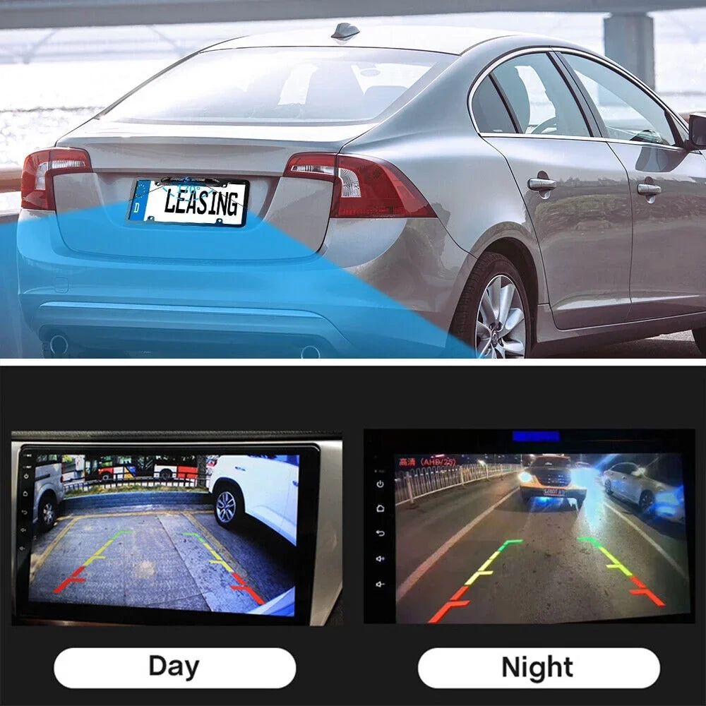 with Night - Camera Rear View License Frame Plate Backup Car Vision