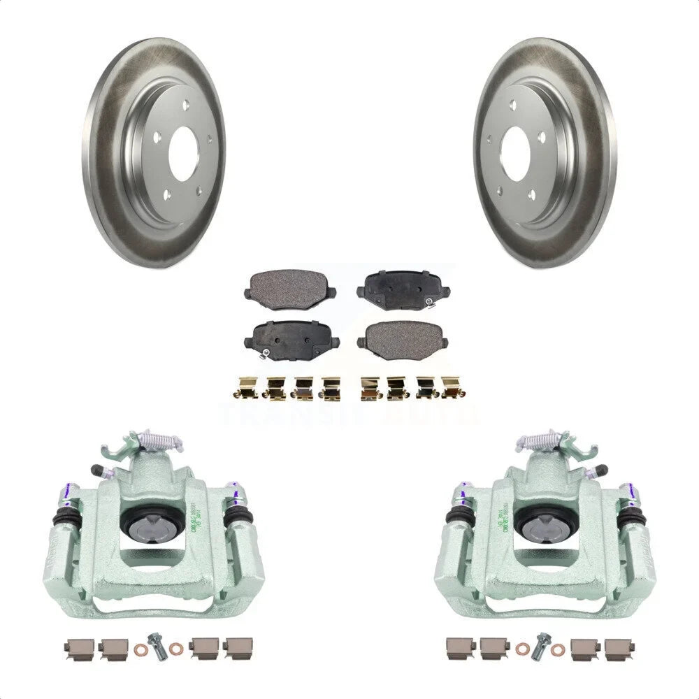 Front 12 Piston Disc Auto Semi-Metallic With For Single C/V 24 Rear Caliper KCG-100135P Pads And Coated From Rotors Ram 2012 Brake Transit Kit 03