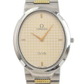 Pre-Owned Quartz Ville Omega (Fair) Silver/Gold De OMEGA Watch Steel Stainless Swiss Dial Boys Silver Made