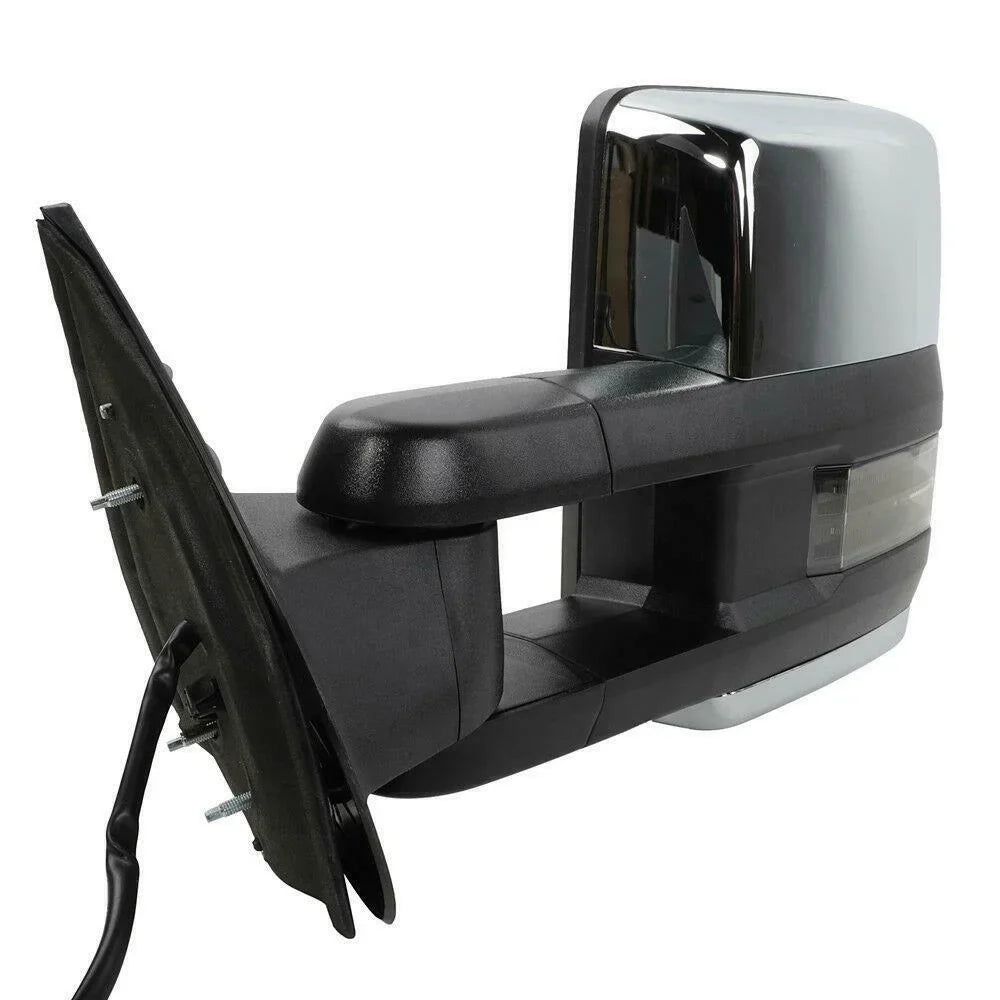 Heated Power Chevrolet Mirrors Towing For Chrome GMC Teledu LED Signal&Backup Lamp