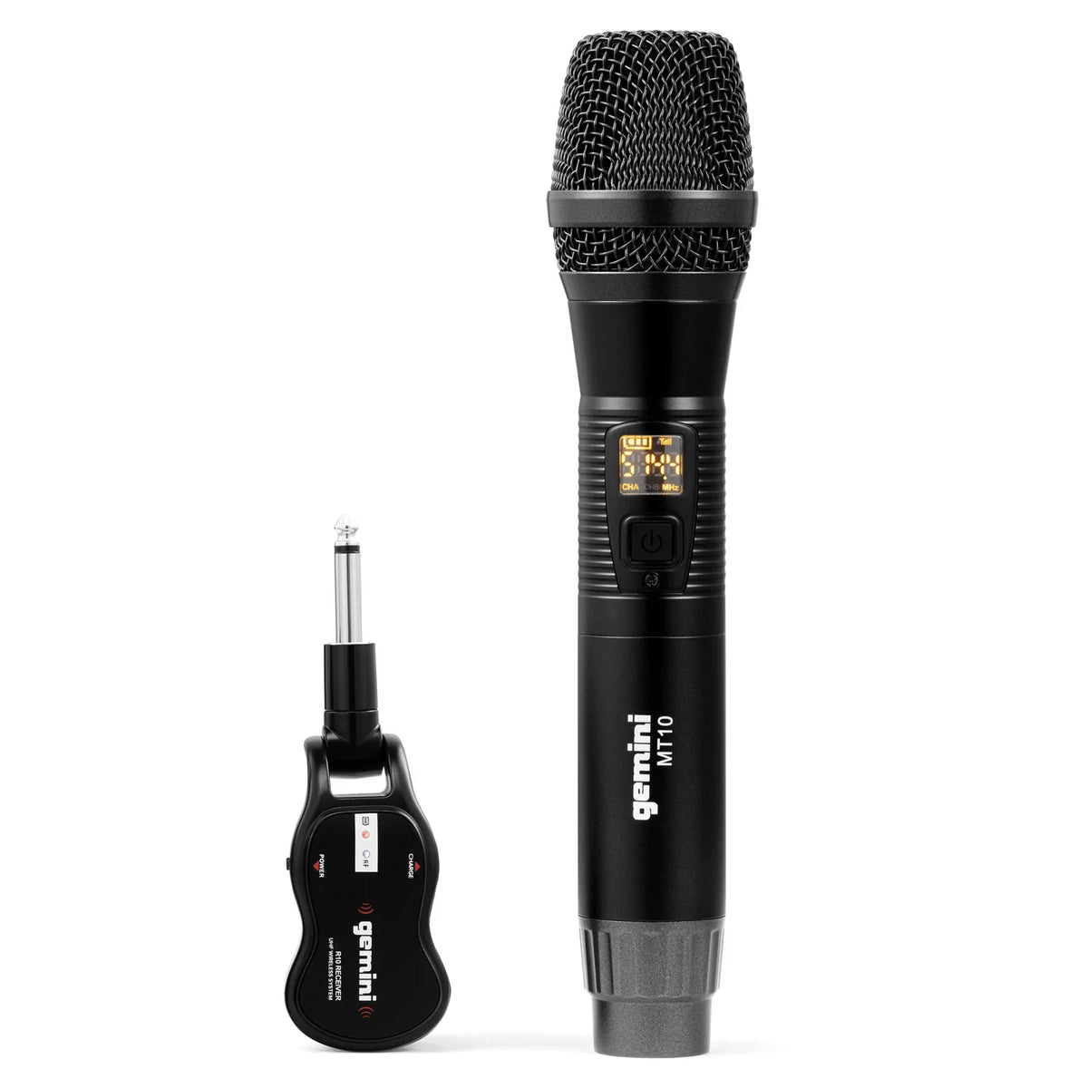 GMU-M100 Dual Gemini 15" Speaker Single Powered System, & Bluetooth Microphone LED Wireless UHF 843631170892