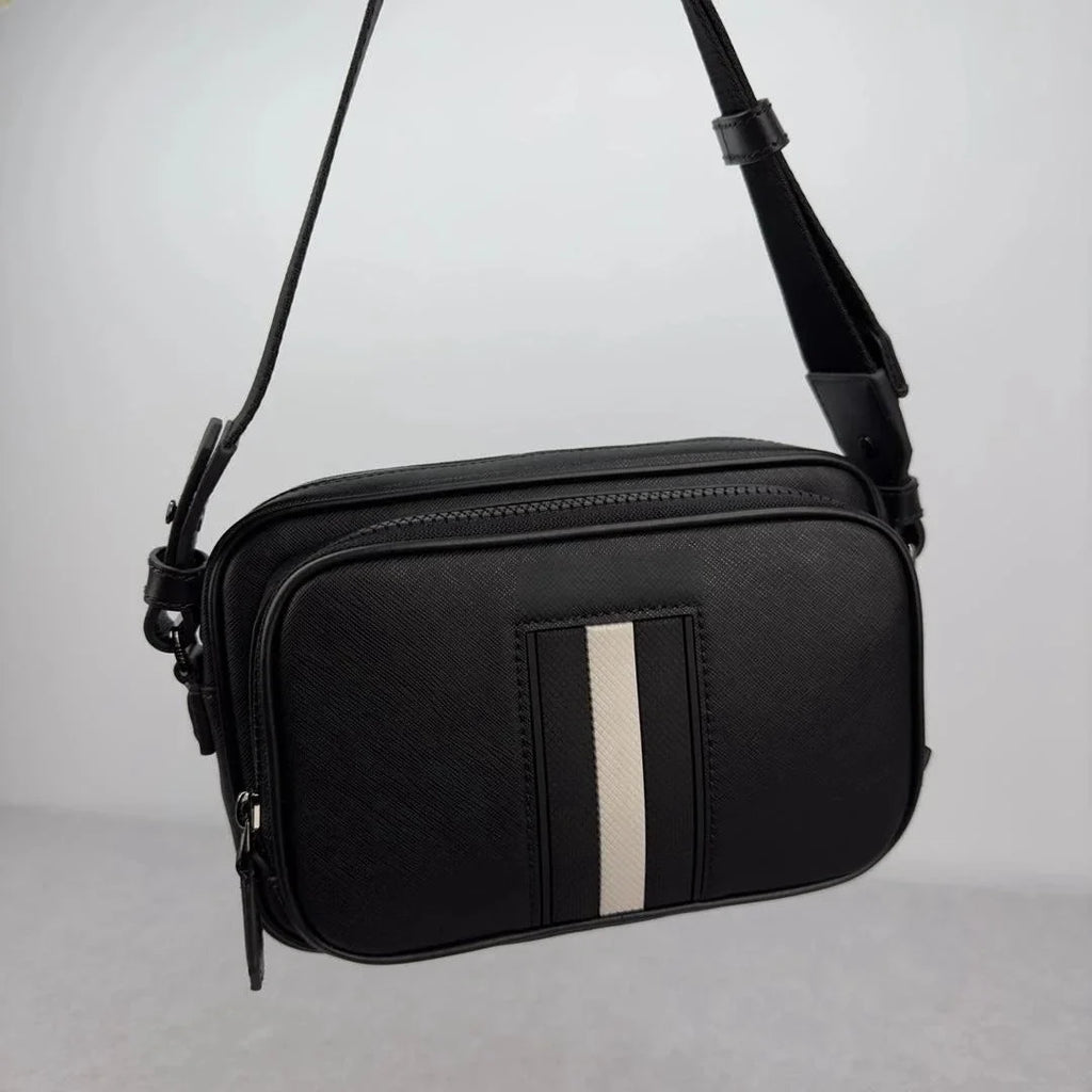 Shoulder Luxury Bag Business Quality Crossbody Chest Casual Shoulder Bag Bag Commuter B Style High Bag Men's Leather Genuine