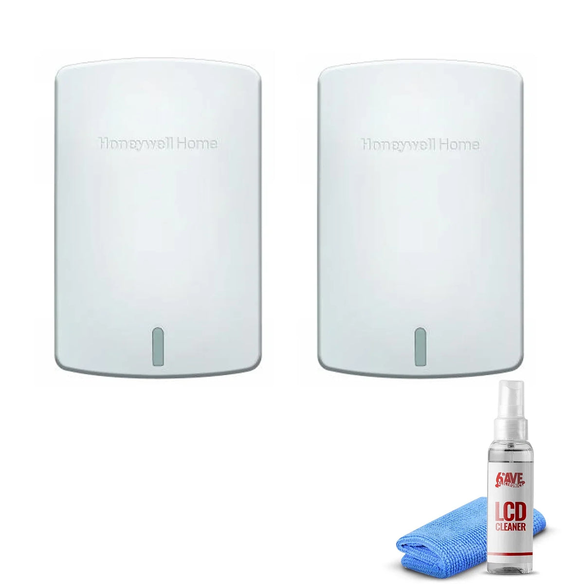 '+ Sensor Link Artic and - Cleaner Indoor Prestige 2-Pack (C7189R1004/U) LCD Red White Wireless Honeywell for Thermostats