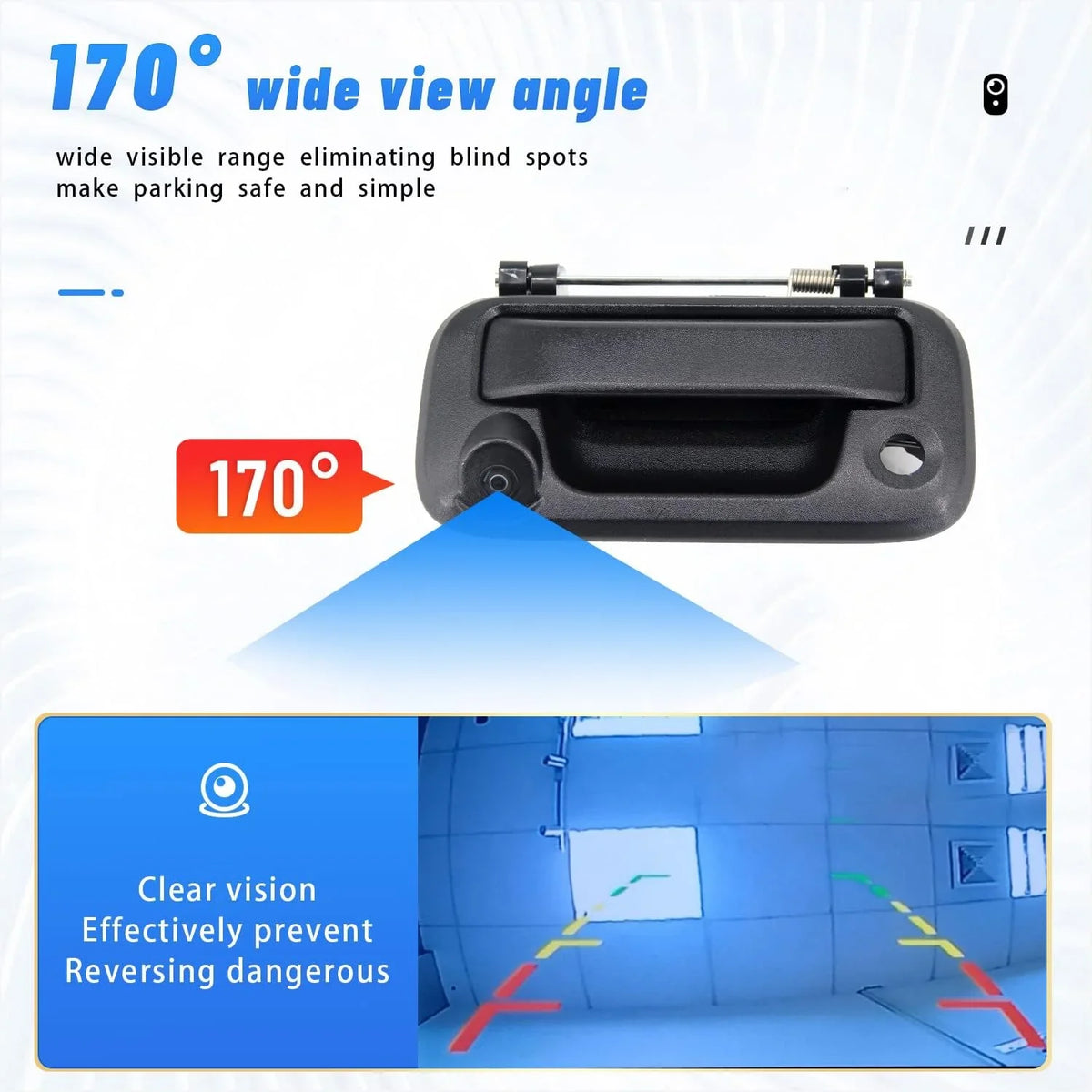 Camera Parking View Ford 2005-2014 with FEXON Handle Rear Reverse Camera Backup Tailgate Camera Camera F150 Compatible