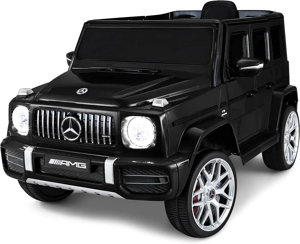 6 Car Electric Ages Volts, Black Trax Kid Ride-On Kids Toy, AMG 3-5 Mercedes Years, Benz G63