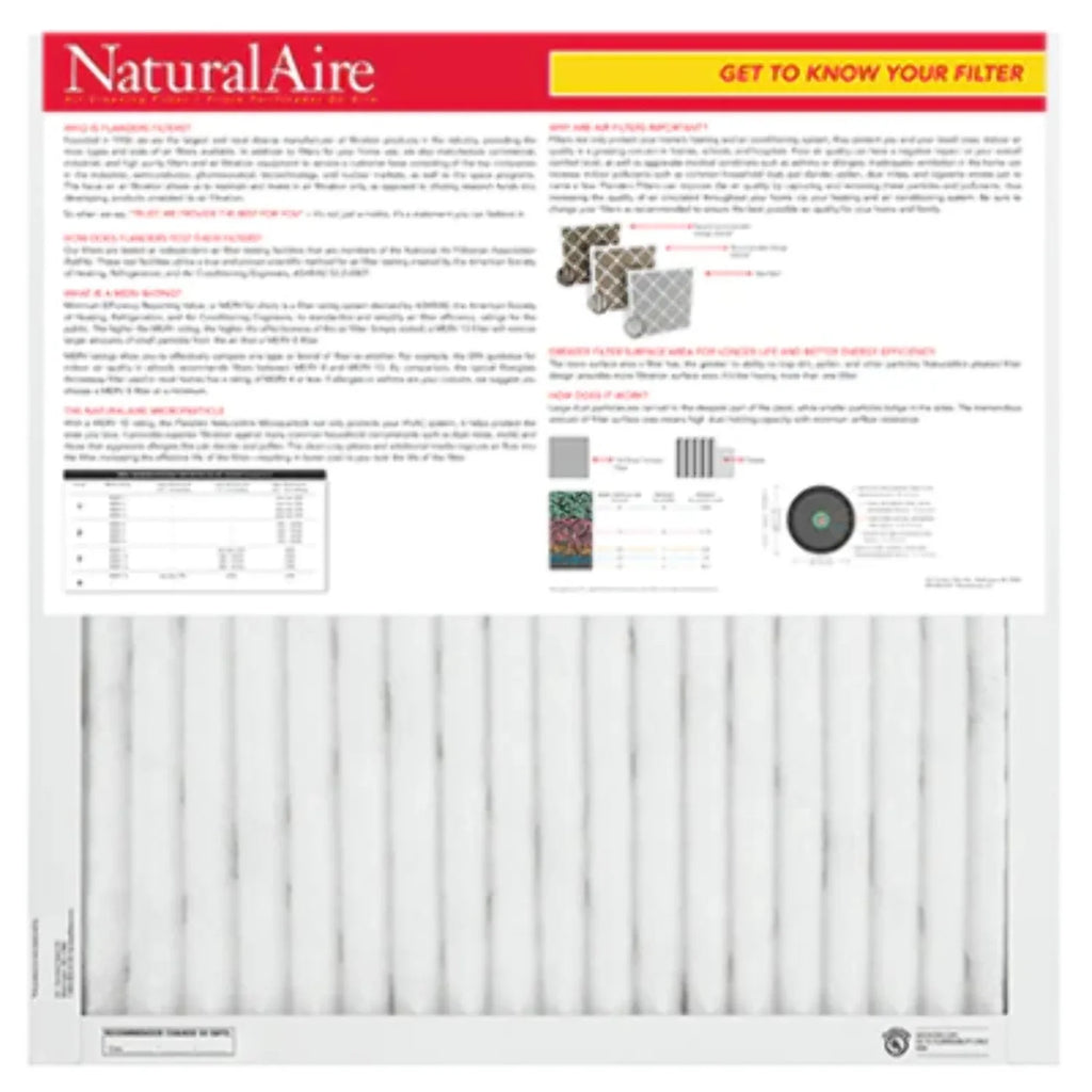 Microparticle pack) 85156.011010 NaturalAire 10x10x1 MERV Filters 10 (12