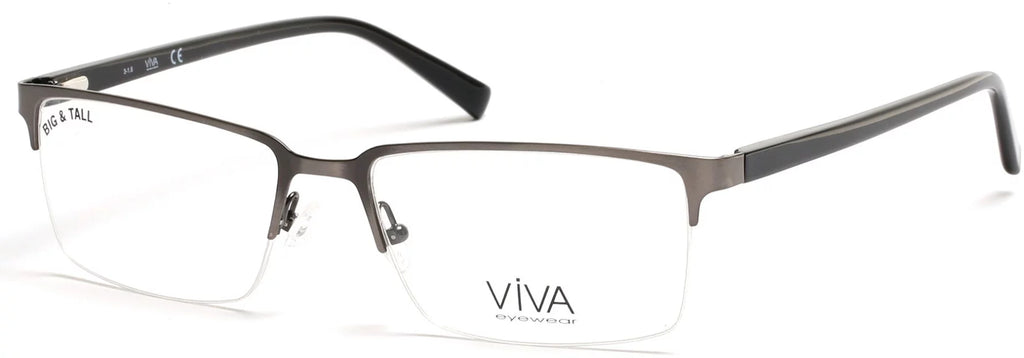 Matte Size Glasses- Metal Viva Men's Gray 009 VV4025 Gun