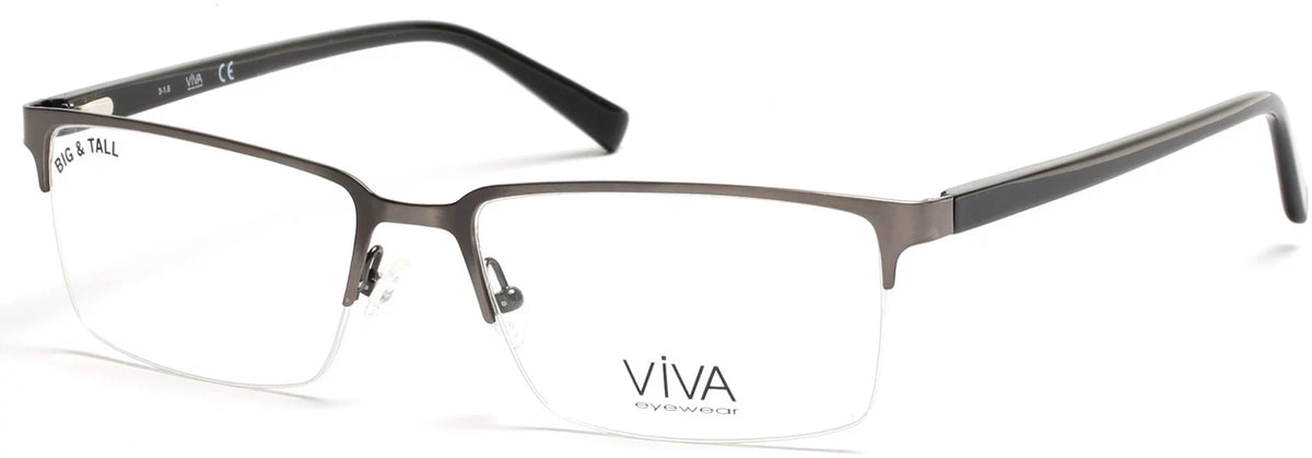 Matte Size Glasses- Metal Viva Men's Gray 009 VV4025 Gun